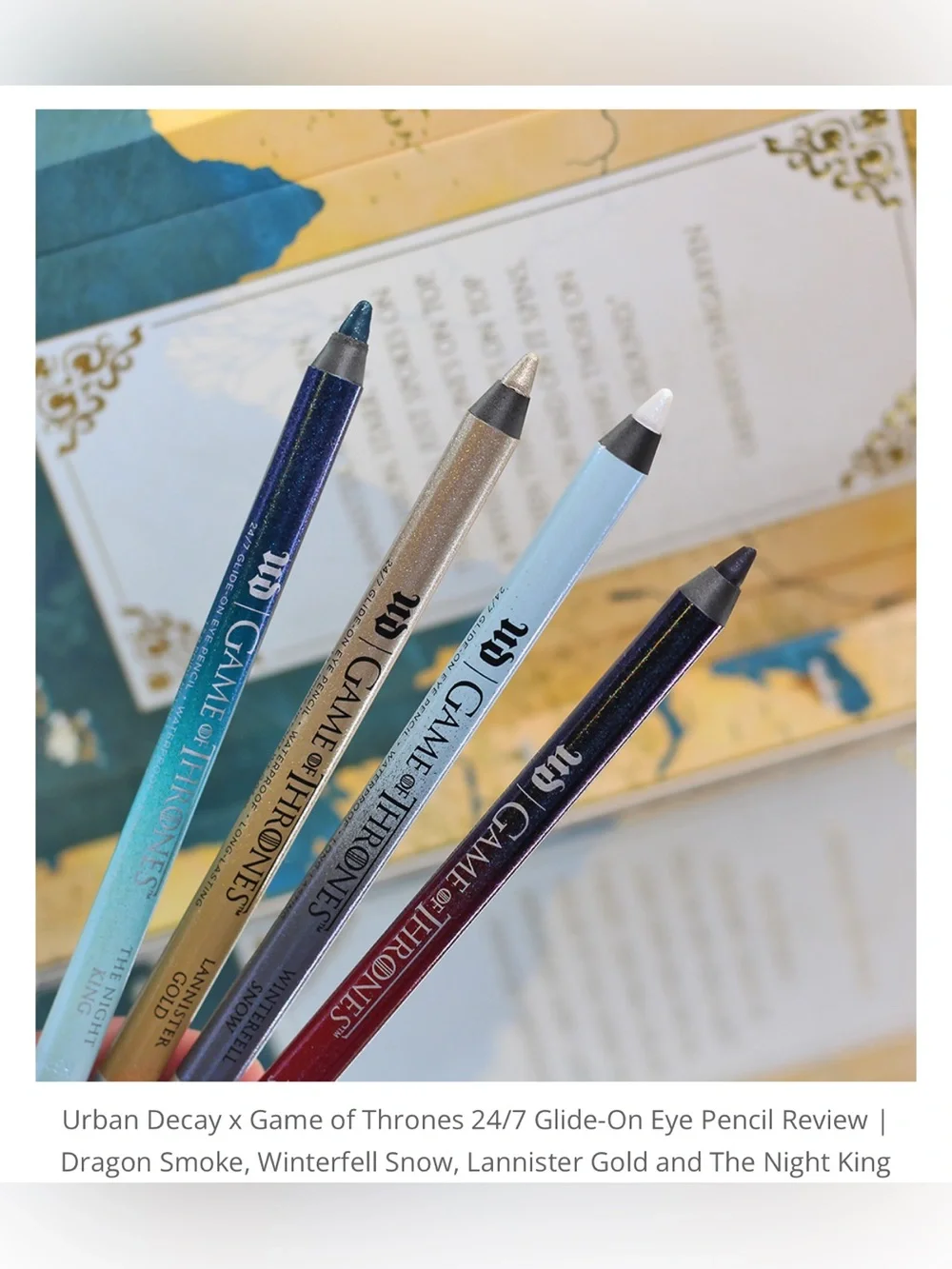 NIB Urban Decay Game of Thrones Eye Liner - Winterfell Snow